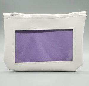 White purple pastel ita cosmetic bag