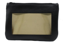 Load image into Gallery viewer, Light gold black ita cosmetic bag pencil pouch Anime Posh vegan leather satin  
