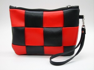 Woven Checkered - Black & Red