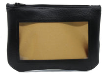 Load image into Gallery viewer, gold black ita cosmetic bag pencil pouch Anime Posh vegan leather satin  

