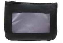 Load image into Gallery viewer, lavender light purple black ita cosmetic bag pencil pouch Anime Posh vegan leather satin  
